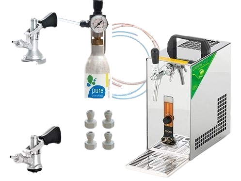 PYGMY 25/K GL S NARÁŽAČMI BAJONET + PLOCHÝ + VZDUCHOVÝ KOMPRESOR + CO2