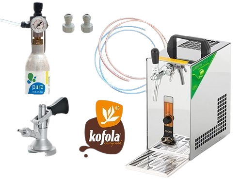 PYGMY 25/K GL KOFOLA S NARÁŽAČOM KOMBI + CO2 SODASTREAM + VZDUCHOVÝ KOMPRESOR