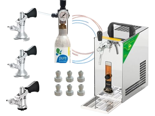 PYGMY 25/K GL S NARÁŽAČMI BAJONET + PLOCHÝ + KOMBI + VZDUCHOVÝ KOMPRESOR + CO2